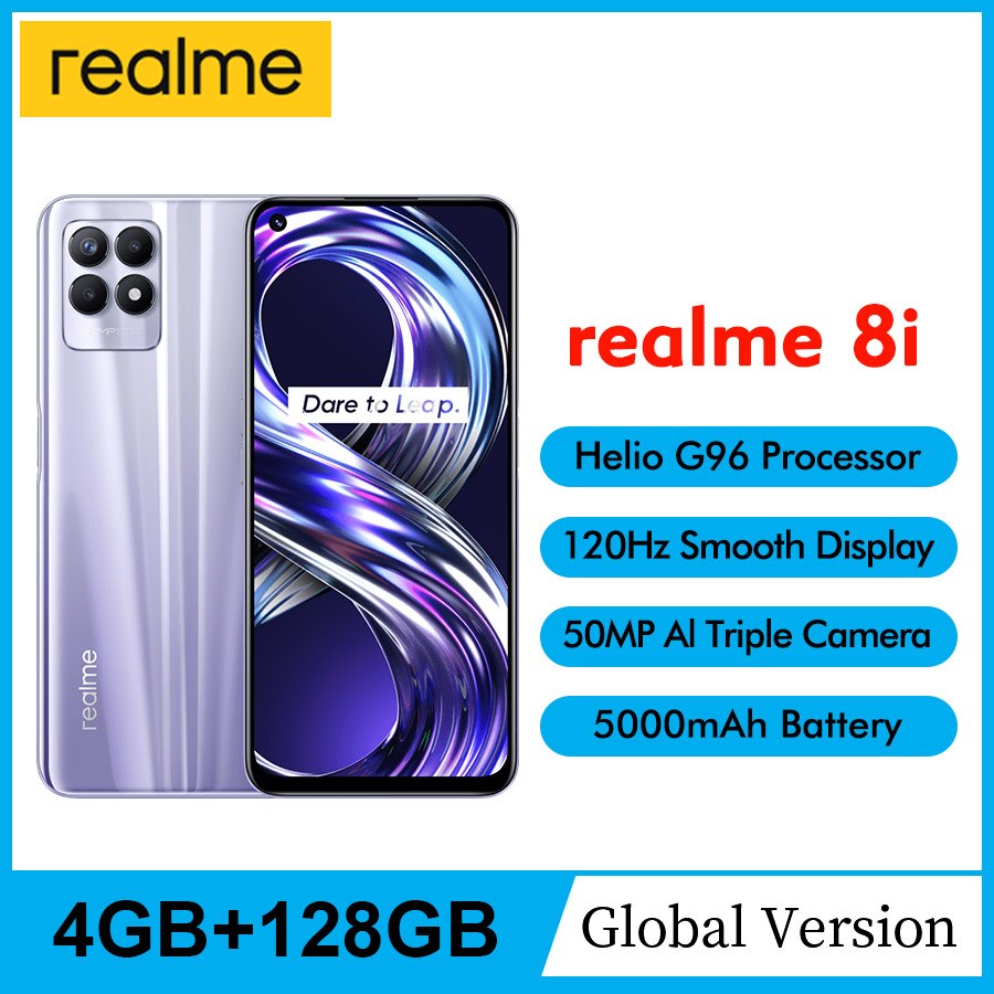Realme-۷ι  8i ޴ 6GB 128GB 6.6 ġ 120Hz F..